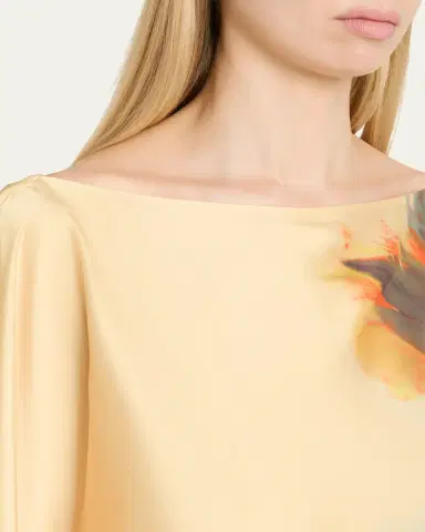 Cinq a Sept Carole Watercolor Floral Top | Thumbnail 5 Cinq a Sept Carole Watercolor Floral Top | Thumbnail 5