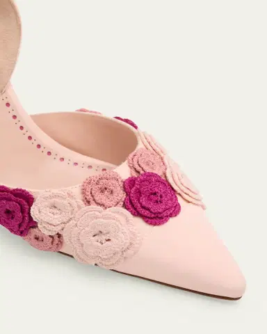 Manolo Blahnik 70mm Svemutasli Gala Floral Satin Slingback Pumps | Thumbnail 3 Manolo Blahnik 70mm Svemutasli Gala Floral Satin Slingback Pumps | Thumbnail 3
