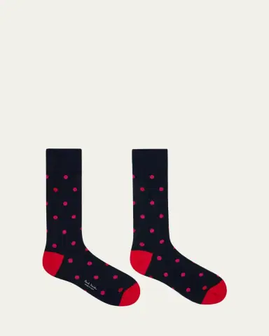Paul Smith Men's Orlando Spot Crew Socks | Thumbnail 4