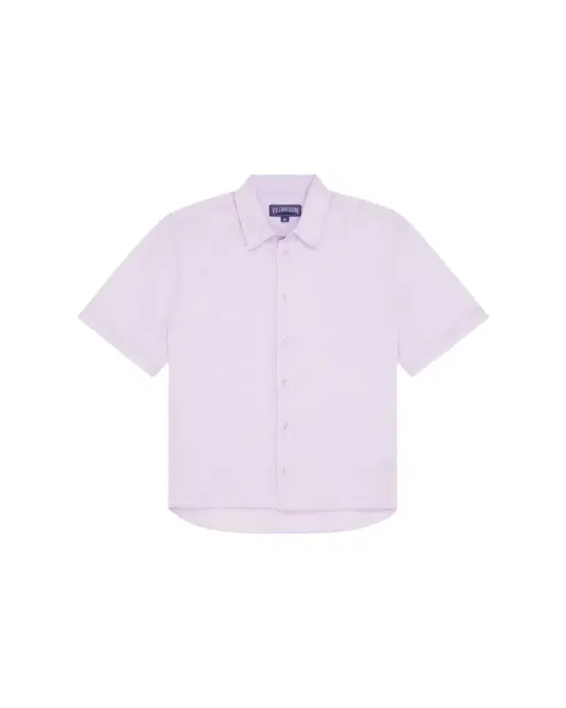 Men's Short-Sleeve Button-Down Linen Shirt