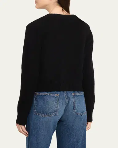 Brandon Maxwell Sloane Cashmere-Silk Cardigan Sweater | Thumbnail 3 Brandon Maxwell Sloane Cashmere-Silk Cardigan Sweater | Thumbnail 3