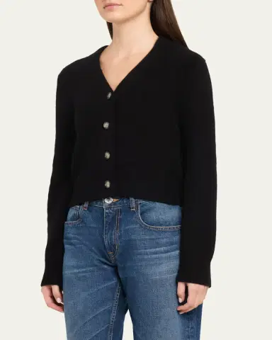 Brandon Maxwell Sloane Cashmere-Silk Cardigan Sweater | Thumbnail 4 Brandon Maxwell Sloane Cashmere-Silk Cardigan Sweater | Thumbnail 4