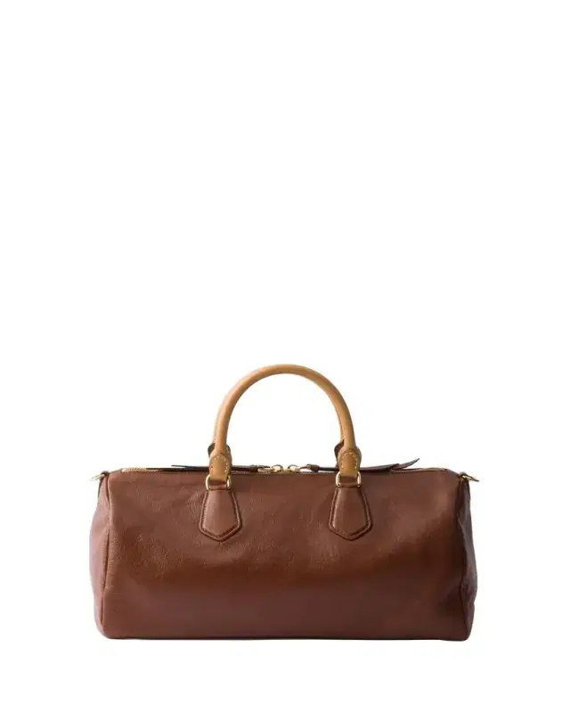 Prada Large Leather Top-Handle Bag