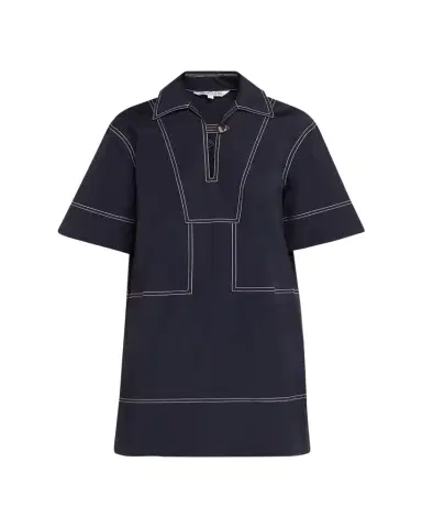 Veronica Beard Phelix Cotton Poplin Mini Tunic Dress | Thumbnail 1 Veronica Beard Phelix Cotton Poplin Mini Tunic Dress | Thumbnail 1