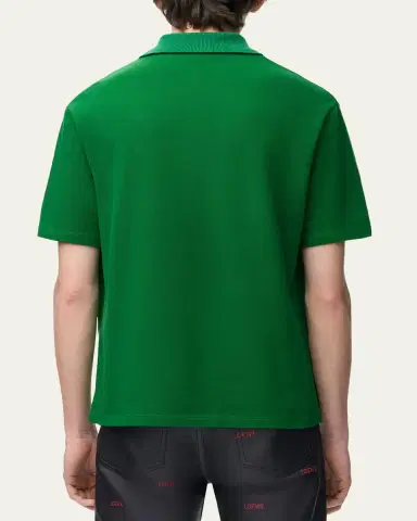 Loewe Men's Cotton Pique Polo Shirt | Thumbnail 3 Loewe Men's Cotton Pique Polo Shirt | Thumbnail 3