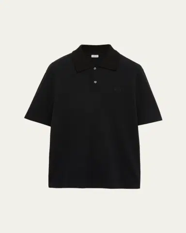 Loewe Men's Cotton Pique Polo Shirt | Thumbnail 6 Loewe Men's Cotton Pique Polo Shirt | Thumbnail 6