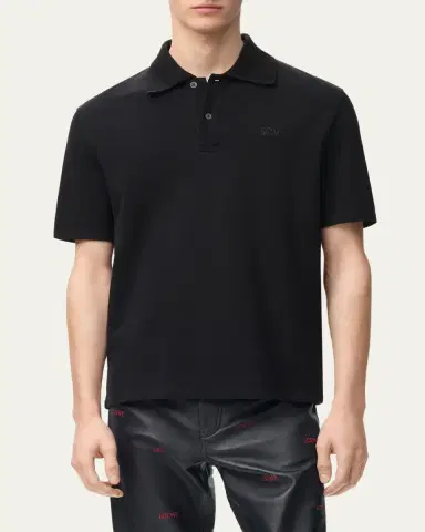 Loewe Men's Cotton Pique Polo Shirt | Thumbnail 9 Loewe Men's Cotton Pique Polo Shirt | Thumbnail 9