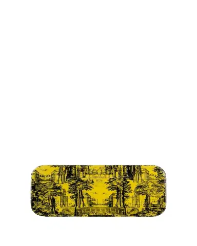 Fornasetti Tray 25X60cm - Giardino Settecentesco Black Yellow | Thumbnail 1