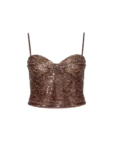 L'Agence Lior Sequined Bralette Top | Thumbnail 1 L'Agence Lior Sequined Bralette Top | Thumbnail 1