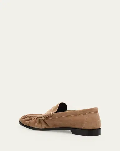 Saint Laurent Le Suede YSL Penny Loafers | Thumbnail 4 Saint Laurent Le Suede YSL Penny Loafers | Thumbnail 4
