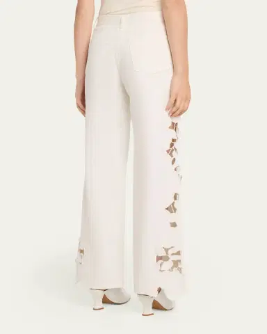 Simkhai Porter Floral Embroidered Jeans | Thumbnail 3