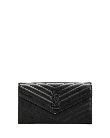 Saint Laurent Cassandre YSL Monogram Large Wallet on Chain in Grained Leather | Thumbnail 1 Saint Laurent Cassandre YSL Monogram Large Wallet on Chain in Grained Leather | Thumbnail 1