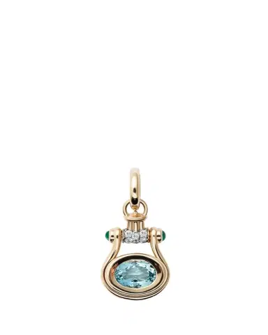 Mason and Books 14K Pendulum Pendant with Aquamarine | Thumbnail 1