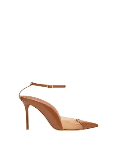 Malone Souliers 100mm Malia PVC and Patent Leather Pumps | Thumbnail 1 Malone Souliers 100mm Malia PVC and Patent Leather Pumps | Thumbnail 1
