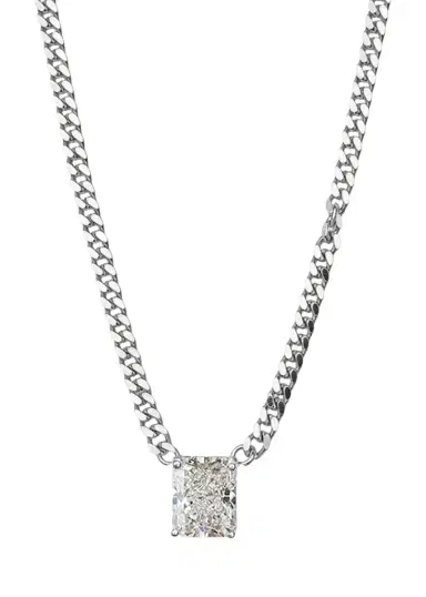 Nickho Rey Jacques Rhodium Vermeil Cubic Zirconia Necklace | Thumbnail 3