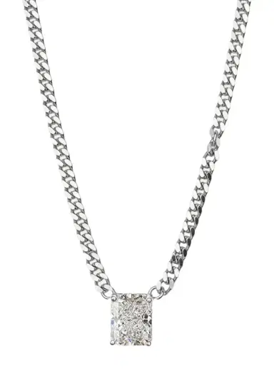Nickho Rey Jacques Rhodium Vermeil Cubic Zirconia Necklace | Thumbnail 1