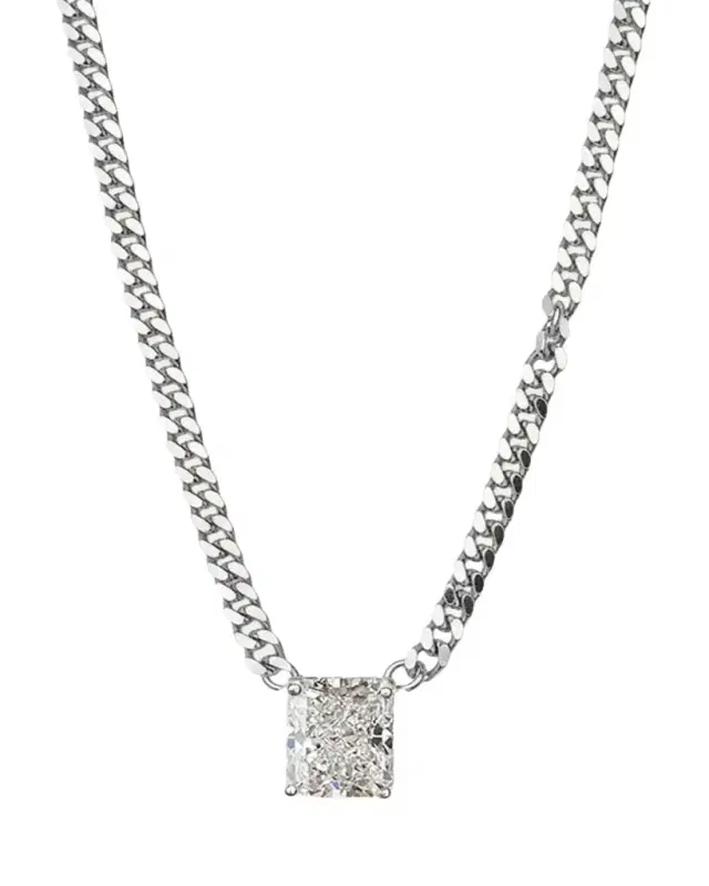 Nickho Rey Jacques Rhodium Vermeil Cubic Zirconia Necklace
