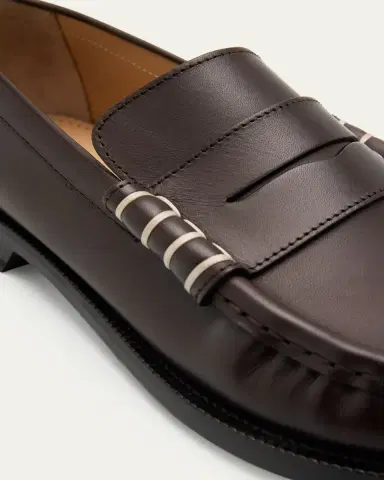 JW Anderson Men's Leather Moccasin-Toe Penny Loafers | Thumbnail 5 JW Anderson Men's Leather Moccasin-Toe Penny Loafers | Thumbnail 5