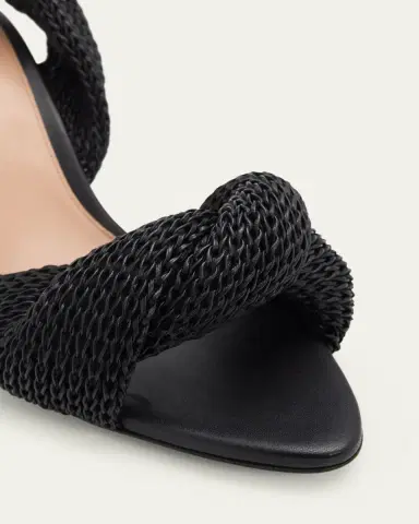 Bottega Veneta 90mm Grace Crochet Leather Sandals | Thumbnail 5 Bottega Veneta 90mm Grace Crochet Leather Sandals | Thumbnail 5