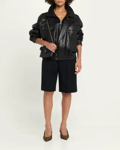 Saint Laurent Small YSL Grain Leather Pouch Bag | Thumbnail 5 Saint Laurent Small YSL Grain Leather Pouch Bag | Thumbnail 5