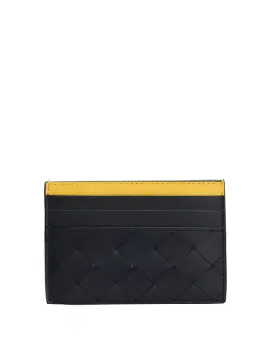 Bottega Veneta Men's Colorblock Leather Card Holder | Thumbnail 1 Bottega Veneta Men's Colorblock Leather Card Holder | Thumbnail 1