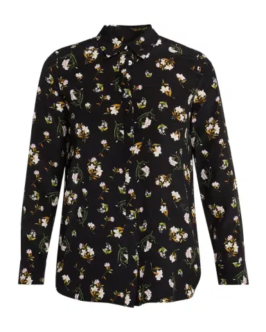 Adam Lippes Mathias Floral Silk Crepe De Chine Button-Down Shirt | Thumbnail 1 Adam Lippes Mathias Floral Silk Crepe De Chine Button-Down Shirt | Thumbnail 1