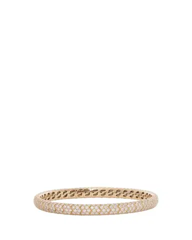 Sidney Garber 18K Yellow Gold Diamond Narrow Pave Stretch Bracelet | Thumbnail 1