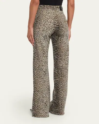 R13 Jane Wide-Leg Leopard Jeans | Thumbnail 3 R13 Jane Wide-Leg Leopard Jeans | Thumbnail 3