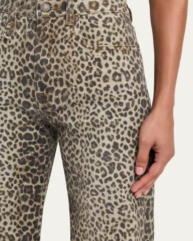 R13 Jane Wide-Leg Leopard Jeans | Thumbnail 5 R13 Jane Wide-Leg Leopard Jeans | Thumbnail 5