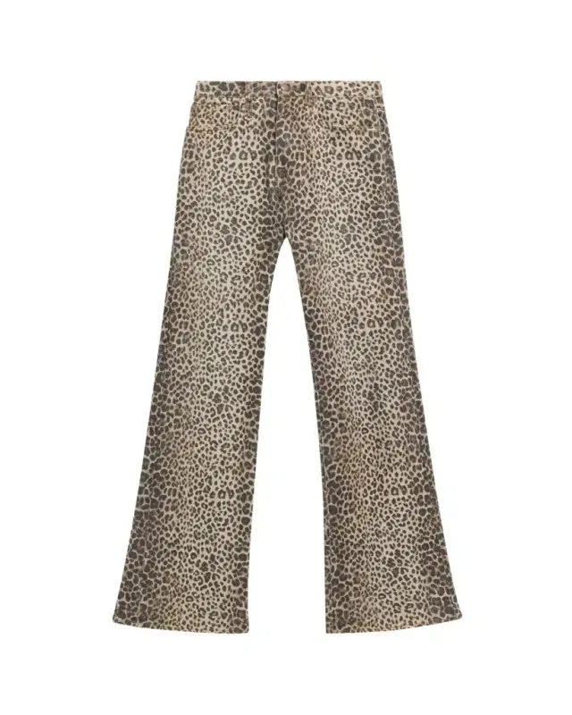 Jane Wide-Leg Leopard Jeans