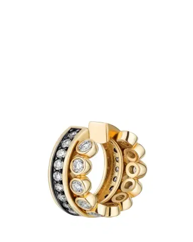 Mason and Books 14K Runway Ear Cuff with Diamonds and Black Rhodium, Single | Thumbnail 1