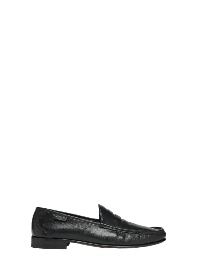 Men's York Grained Leather Penny Loafers