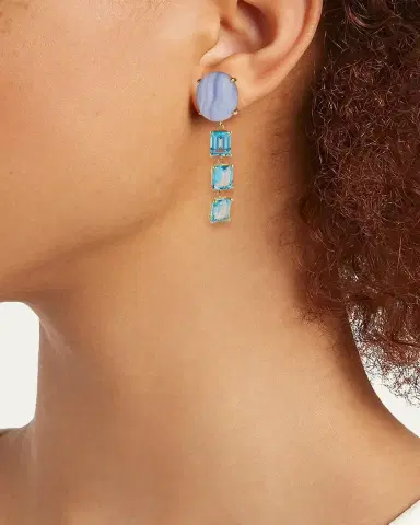 JIA JIA 14K Blue Lace Dangle Earrings | Thumbnail 2