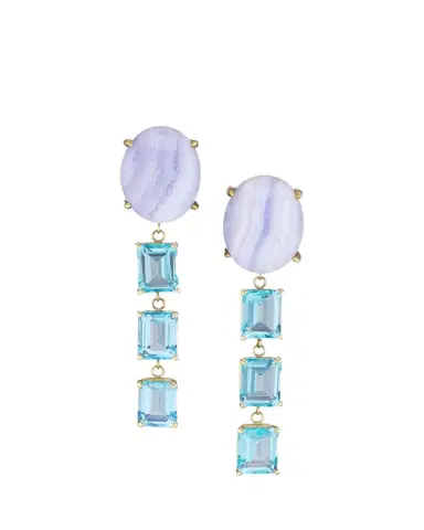JIA JIA 14K Blue Lace Dangle Earrings | Thumbnail 1