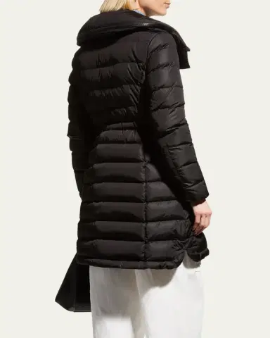 Moncler Flammette High-Neck Puffer Coat | Thumbnail 3