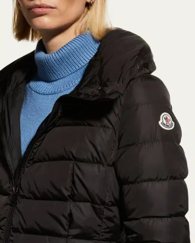 Moncler Flammette High-Neck Puffer Coat | Thumbnail 5