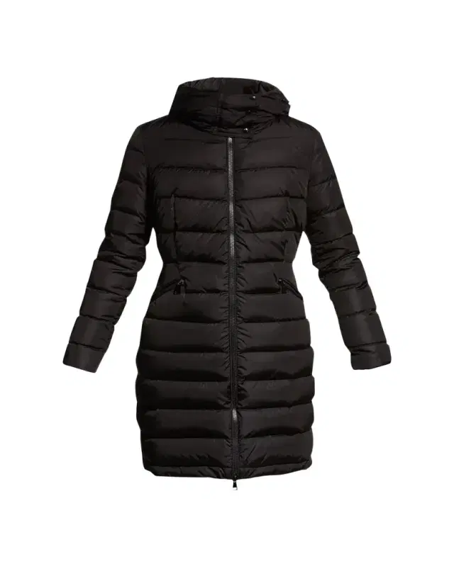 Moncler Flammette High-Neck Puffer Coat