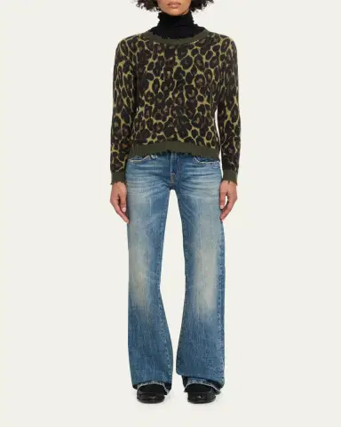 R13 Leopard-Print Cashmere Sweater | Thumbnail 2 R13 Leopard-Print Cashmere Sweater | Thumbnail 2