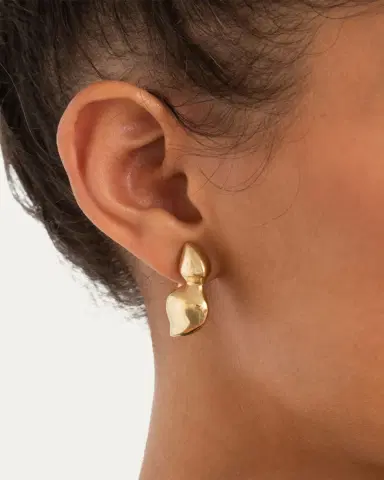 Vram 18K Yellow Gold Cayrn Earrings | Thumbnail 2