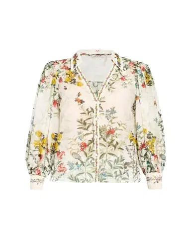 Alice + Olivia Charis Floral Button-Front Blouse | Thumbnail 1 Alice + Olivia Charis Floral Button-Front Blouse | Thumbnail 1