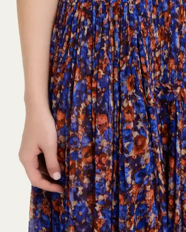 Ulla Johnson Atrani Floral Silk Chiffon Maxi Dress | Thumbnail 5