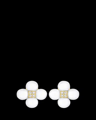Paul Morelli 18K Yellow Gold Pearl and Diamond Sequence Earrings | Thumbnail 2 Paul Morelli 18K Yellow Gold Pearl and Diamond Sequence Earrings | Thumbnail 2