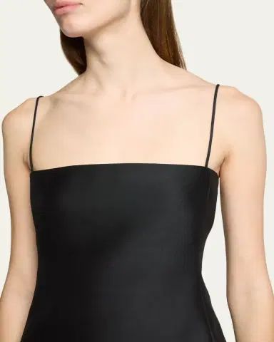 Balenciaga Square-Neck High-Low Mini Babydoll Dress | Thumbnail 5 Balenciaga Square-Neck High-Low Mini Babydoll Dress | Thumbnail 5