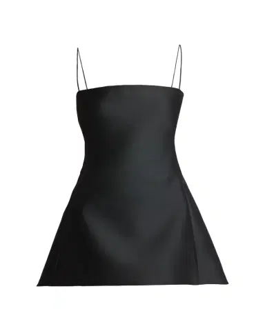 Balenciaga Square-Neck High-Low Mini Babydoll Dress | Thumbnail 1 Balenciaga Square-Neck High-Low Mini Babydoll Dress | Thumbnail 1