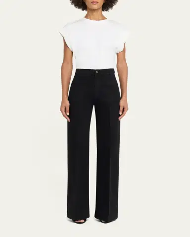 Victoria Beckham Alina Patch-Pocket Straight-Leg Jeans | Thumbnail 2 Victoria Beckham Alina Patch-Pocket Straight-Leg Jeans | Thumbnail 2
