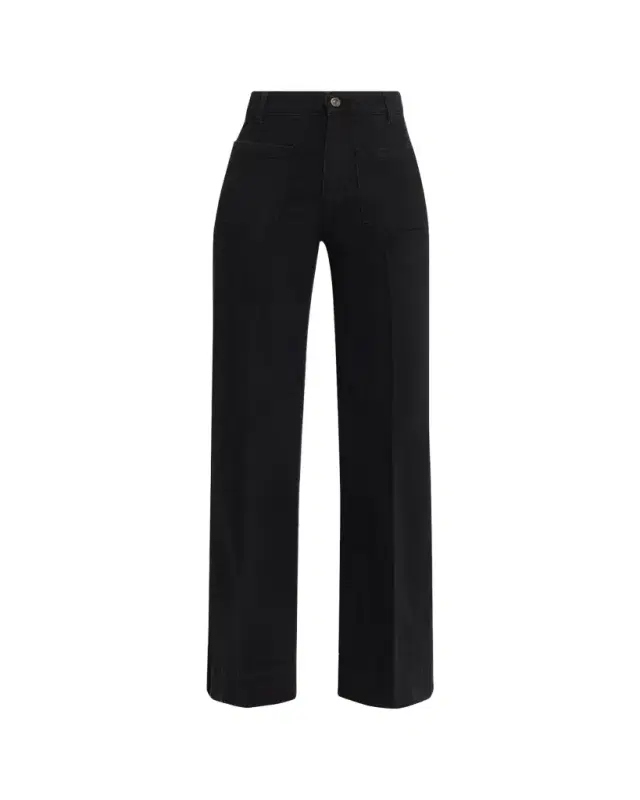 Victoria Beckham Alina Patch-Pocket Straight-Leg Jeans