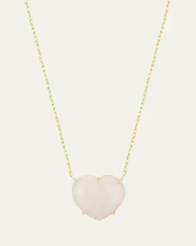 JIA JIA 14K Rainbow Moonstone Heart Necklace | Thumbnail 2