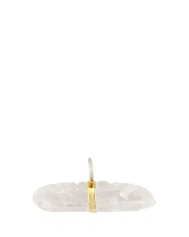 JIA JIA 14K Crystal Quartz Bar Charm | Thumbnail 1 JIA JIA 14K Crystal Quartz Bar Charm | Thumbnail 1