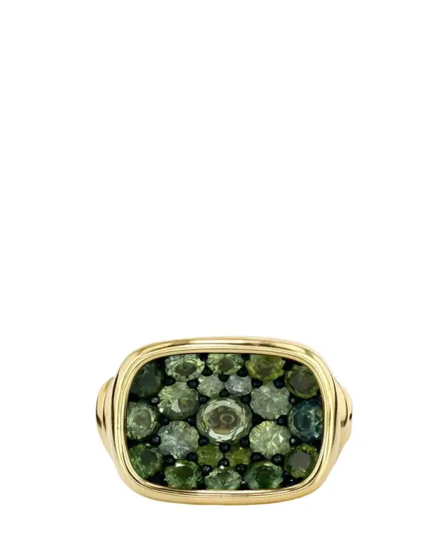 Vram 18K Green Sapphire Ring