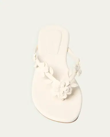Simkhai Willow Floral Applique Leather Sandals | Thumbnail 2 Simkhai Willow Floral Applique Leather Sandals | Thumbnail 2